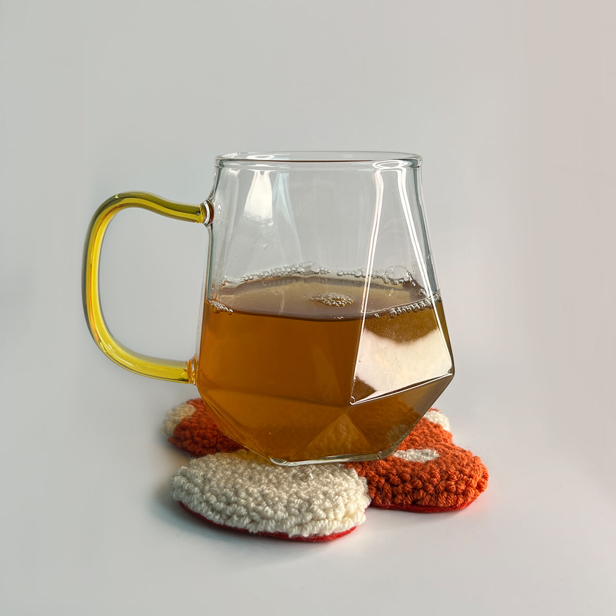Fuzzy Happy Coasters